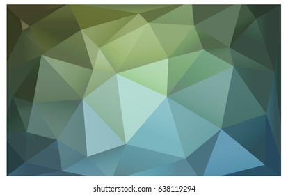Light Blue, Green vector blurry triangle background design. Geometric background in Origami style with gradient. 