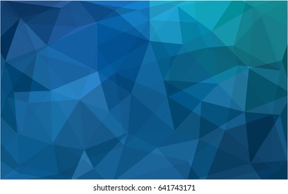 Light Blue, Green vector blurry triangle background design. Geometric background in Origami style with gradient. 