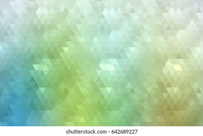 Light Blue, Green vector blurry triangle background. Colorful illustration in abstract style with gradient. The textured pattern can be used for background.