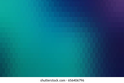 Light Blue, Green vector blurry rectangular background. Geometric background in square style with gradient. The pattern can be used for brand-new background.