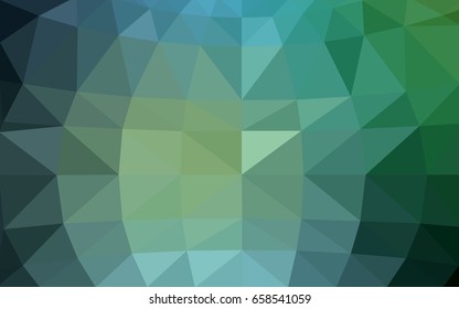 Light Blue, Green vector blurry triangle background design. Geometric background in Origami style with gradient. 
