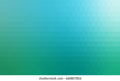 Light Blue, Green vector blurry rectangular background. Geometric background in square style with gradient. The pattern can be used for brand-new background.