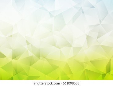 Light Blue, Green vector blurry triangle template. A completely new color illustration in a vague style. The textured pattern can be used for background.