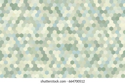 Light Blue, Green vector blurry hexagon background design. Geometric background in Origami style with gradient. 