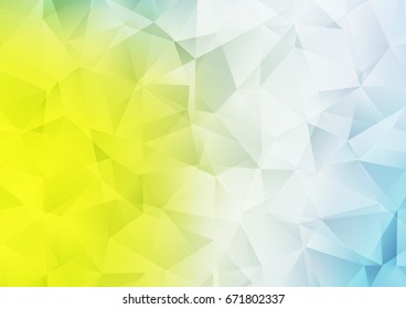 Light Blue, Green vector blurry triangle pattern. Shining colored illustration in a brand-new style. The completely new template can be used for your brand book.