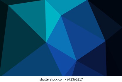Light Blue, Green vector blurry triangle background design. Geometric background in Origami style with gradient. 