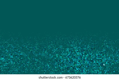 Light Blue, Green vector blurry hexagon background design. Geometric background in Origami style with gradient. 