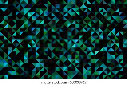 Light Blue, Green vector blurry triangle pattern. A sample with polygonal shapes. A new texture for your design.