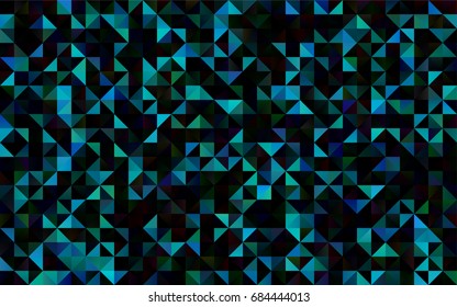 Light Blue, Green vector blurry triangle template. Creative illustration in halftone style with gradient. A new texture for your design.