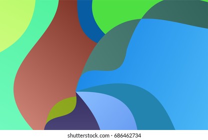 Light Blue, Green vector blurry arched template. Colorful illustration in abstract cranked style with gradient. The polygonal design can be used for your web site.