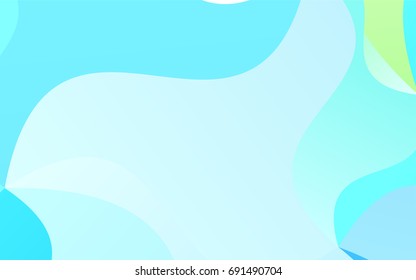 Light Blue, Green vector blurry arched template. Modern geometrical abstract illustration with gradient bandy lines. Brand-new design for your business.