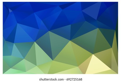 Light Blue, Green vector blurry triangle background design. Geometric background in Origami style with gradient. 