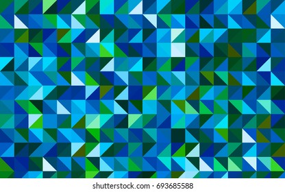 Light Blue, Green vector blurry triangle template. A vague abstract illustration with gradient. A new texture for your design.