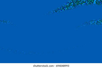 Light Blue, Green vector blurry hexagon background design. Geometric background in Origami style with gradient. 