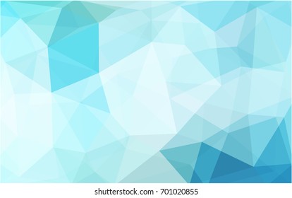 Light Blue, Green vector blurry triangle background design. Geometric background in Origami style with gradient. 