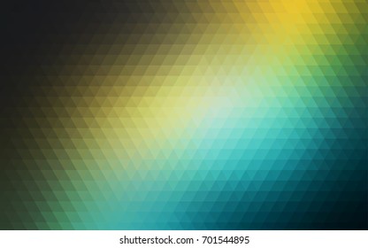 Light Blue, Green vector blurry triangle pattern. Brand-new colored illustration in blurry style with gradient. The template can be used as a background for cell phones.