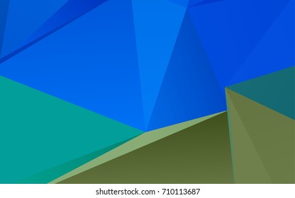 Light Blue, Green vector blurry triangle template. Creative illustration in halftone style with gradient. Brand-new design for your business.