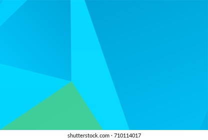Light Blue, Green vector blurry triangle background. Creative illustration in halftone style with gradient. A completely new design for your business.