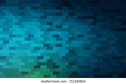 Light Blue, Green vector blurry rectangular background. Geometric background in square style with gradient. The pattern can be used for brand-new background.