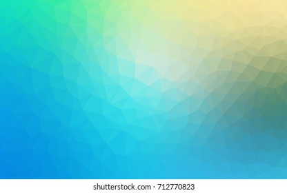 Light Blue, Green vector blurry triangle background design. Geometric background in Origami style with gradient. 