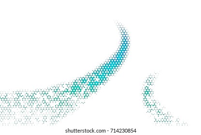 Light Blue, Green vector blurry hexagon background design. Geometric background in Origami style with gradient. 