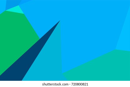 Light Blue, Green vector blurry triangle pattern. Triangular geometric sample with gradient.  Triangular pattern for your business design.