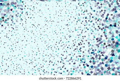 Light Blue, Green vector blurry rectangular background. Geometric background in square style with gradient. The pattern can be used for brand-new background.
