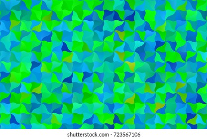 Light Blue, Green vector blurry arched background. Shining illustration, which consist of blurred lines. The polygonal design can be used for your web site.