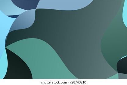 Light Blue, Green vector blurry arched template. Glitter abstract illustration with wry lines. The polygonal design can be used for your web site.