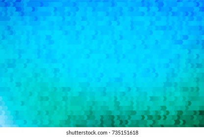 Light Blue, Green vector blurry rectangular background. Geometric background in square style with gradient. The pattern can be used for brand-new background.