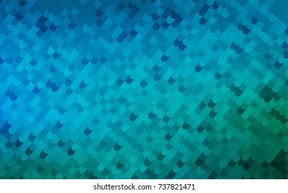 Light Blue, Green vector blurry arched background. Curved geometric sample with gradient.  Brand-new style for your business design.