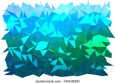 Light Blue, Green vector blurry triangle pattern. Shining colored illustration in a brand-new style. The template can be used as a background for cell phones.