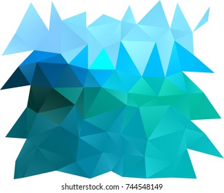 Light Blue, Green vector blurry triangle background. Triangular geometric sample with gradient.  The best triangular design for your business.