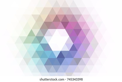 Light Blue, Green vector blurry triangle background. A sample with polygonal shapes. Brand-new style for your business design.