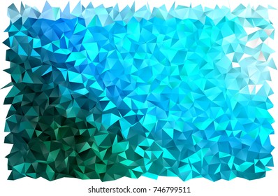 Light Blue, Green vector blurry triangle pattern. Triangular geometric sample with gradient.  Brand-new style for your business design.