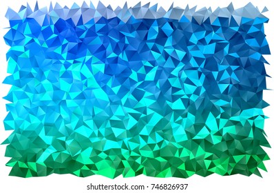 Light Blue, Green vector blurry triangle template. A completely new color illustration in a vague style. A completely new template for your business design.