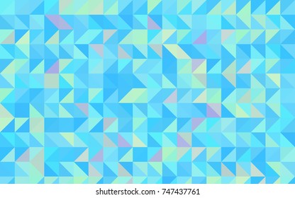 Light Blue, Green vector blurry triangle pattern. Creative geometric illustration in Origami style with gradient. A new texture for your design.