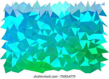 Light Blue, Green vector blurry triangle pattern. Glitter abstract illustration with an elegant design. A completely new template for your business design.