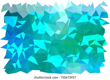 Light Blue, Green vector blurry triangle template. Creative geometric illustration in Origami style with gradient. The elegant pattern can be used as part of a brand book.