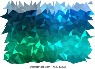 Light Blue, Green vector blurry triangle pattern. A completely new color illustration in a vague style. The template can be used as a background for cell phones.
