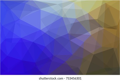 Light Blue, Green vector blurry triangle background design. Geometric background in Origami style with gradient. 
