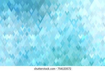 Light Blue, Green vector blurry rectangular background. Geometric background in square style with gradient. The pattern can be used for brand-new background.