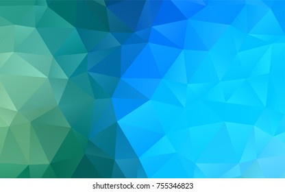 Light Blue, Green vector blurry triangle pattern. A completely new color illustration in a vague style. The elegant pattern can be used as part of a brand book.