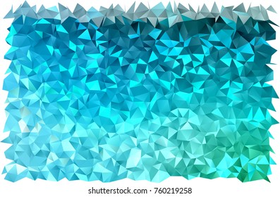 Light Blue, Green vector blurry triangle pattern. Triangular geometric sample with gradient.  Brand-new style for your business design.