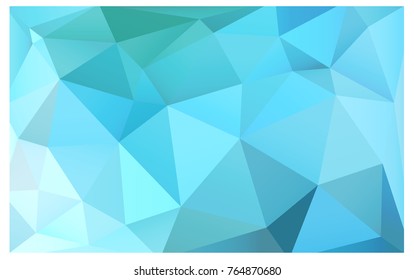 Light Blue, Green vector blurry triangle background design. Geometric background in Origami style with gradient. 