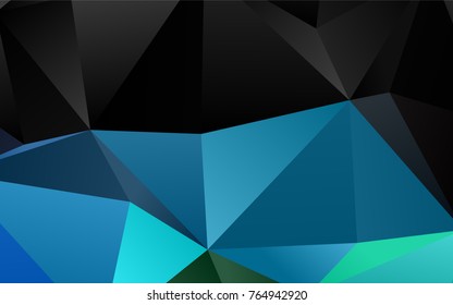 Light Blue, Green vector blurry triangle background. Geometric illustration in Origami style with gradient.  A completely new template for your business design.