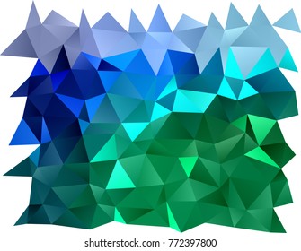 Light Blue, Green vector blurry triangle background. Shining colored illustration in a brand-new style. The textured pattern can be used for background.