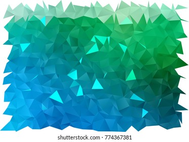 Light Blue, Green vector blurry triangle template. Shining colored illustration in a brand-new style. The elegant pattern can be used as part of a brand book.