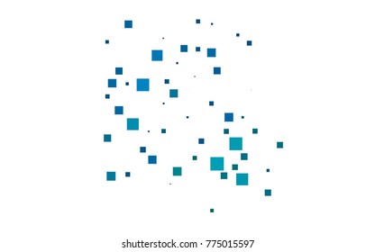 Light Blue, Green vector blurry rectangular background. Geometric background in square style with gradient. The pattern can be used for brand-new background.
