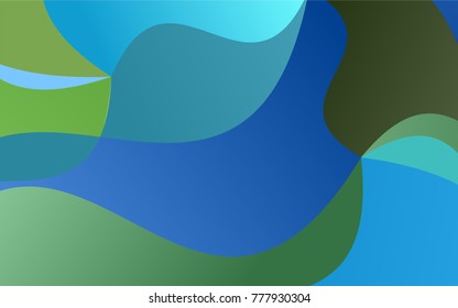 Light Blue, Green vector blurry arched template. Geometric illustration in Origami style with gradient.  Brand-new design for your business.